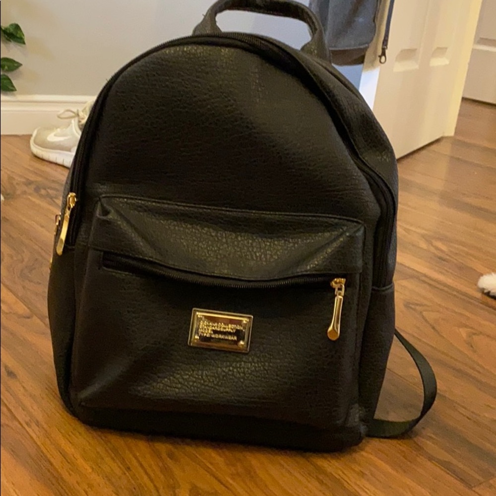 Leather backpack